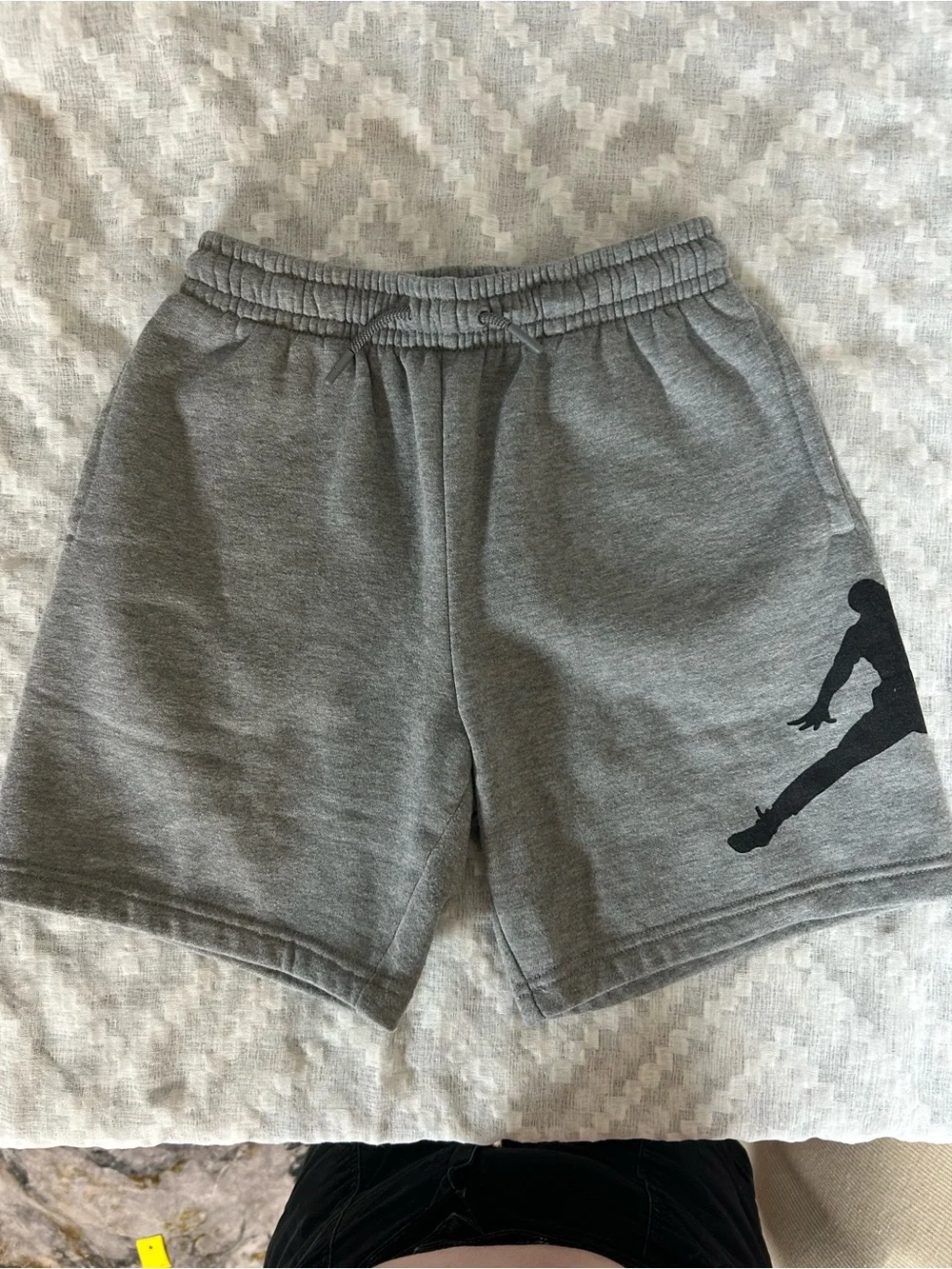 Jordan Gray kids Athletic Shorts with Jumping Silhouette